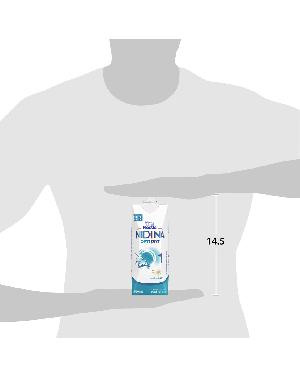 Nidina optipro 1 dalla nascita latte per lattanti in formato liquido brick da 500ml - nestlé