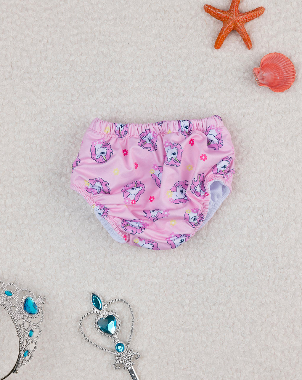 Costume antifugas bimba rosa unicorni