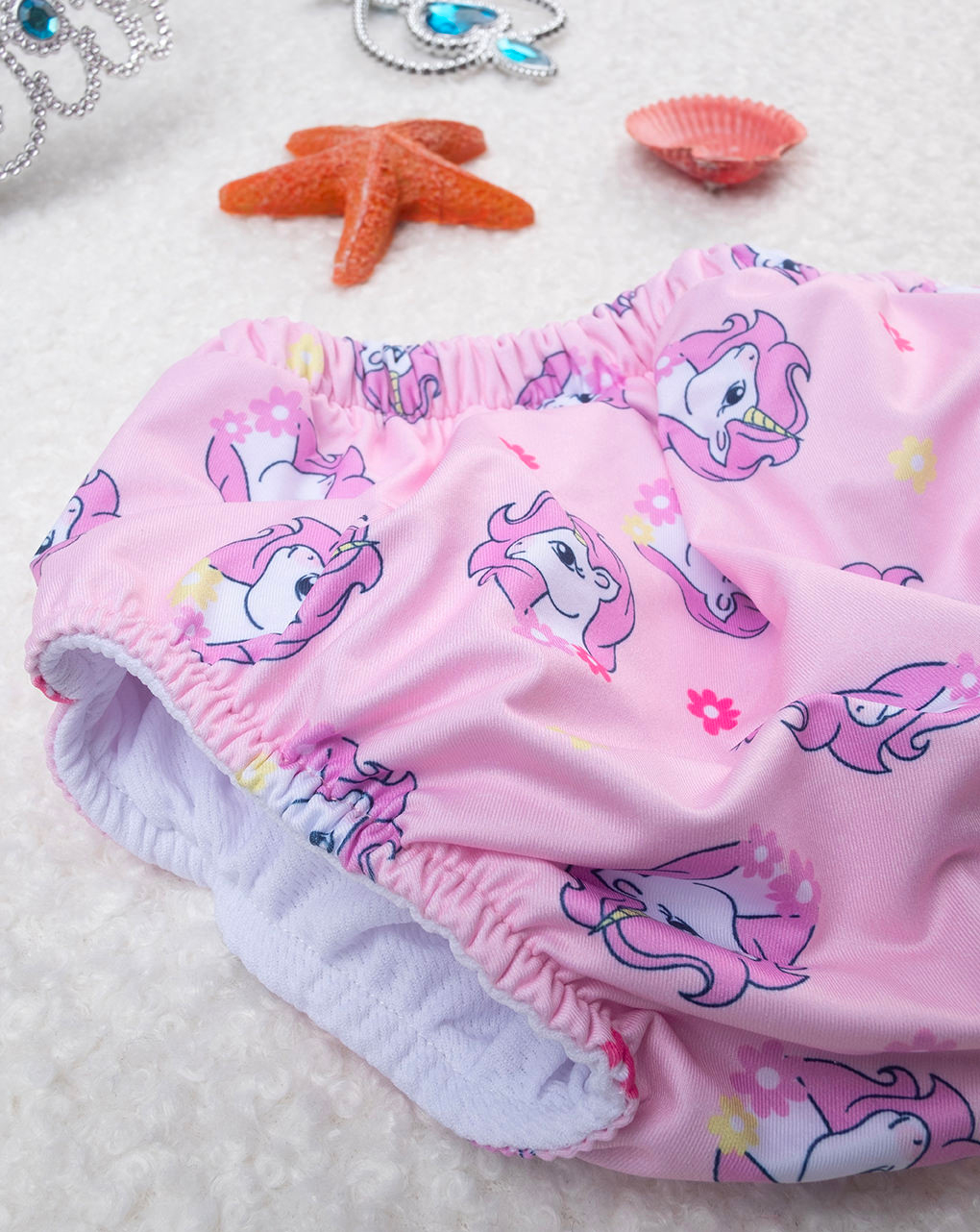 Costume antifugas bimba rosa unicorni