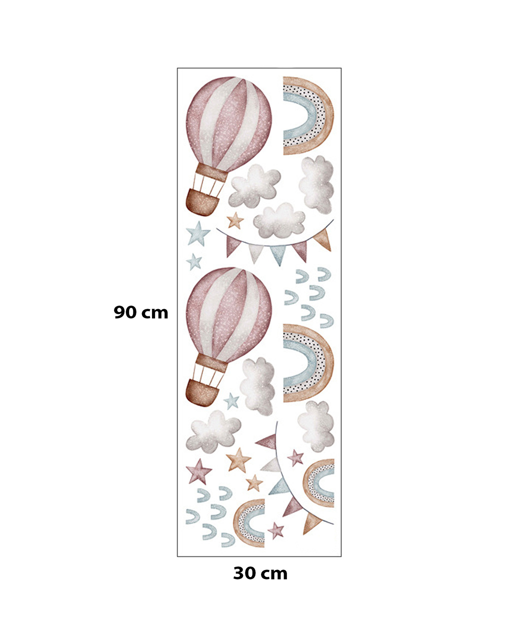 Adesivo decorativo da parete - palloncini -  autoadesivo - sipo