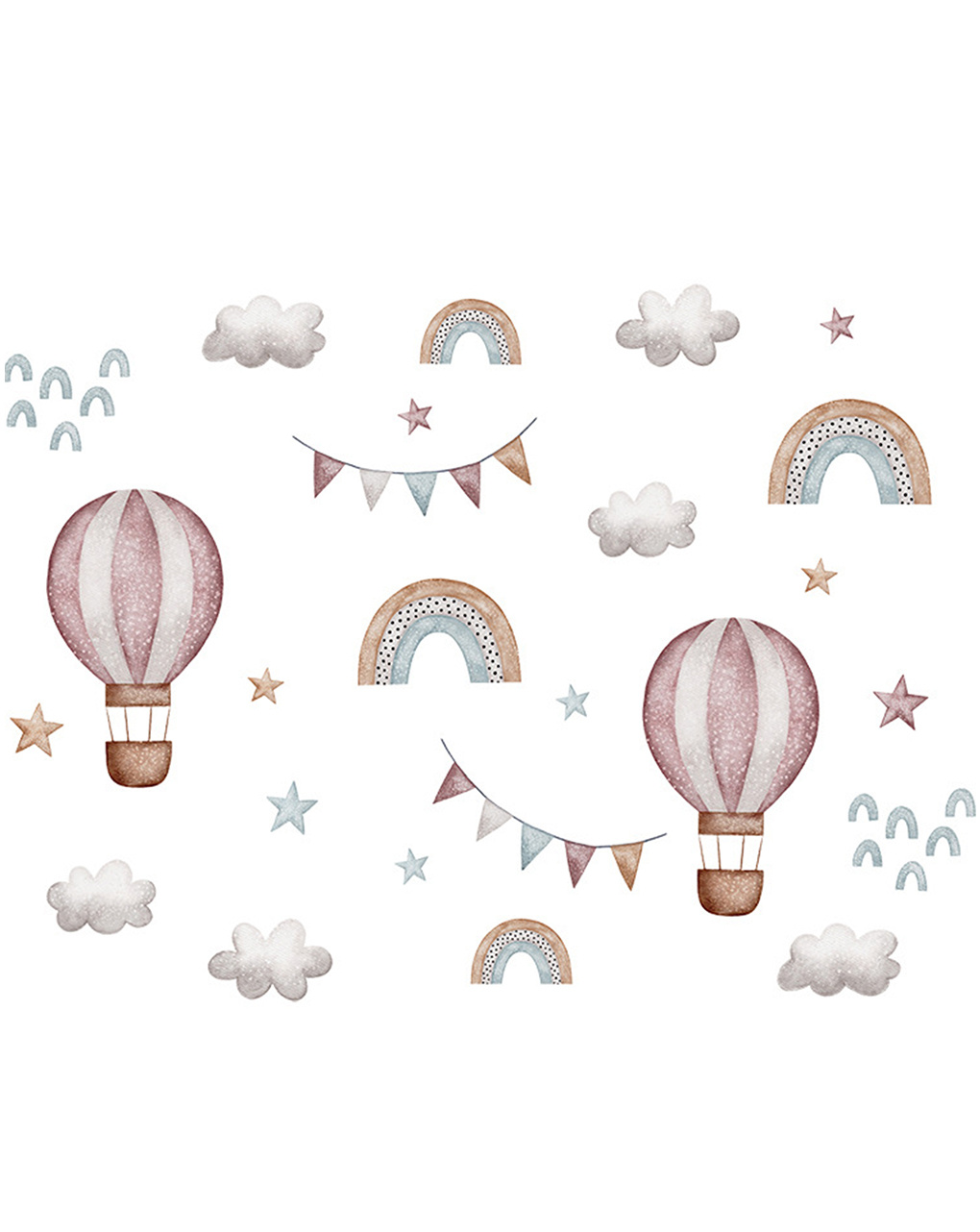 Adesivo decorativo da parete - palloncini -  autoadesivo - sipo