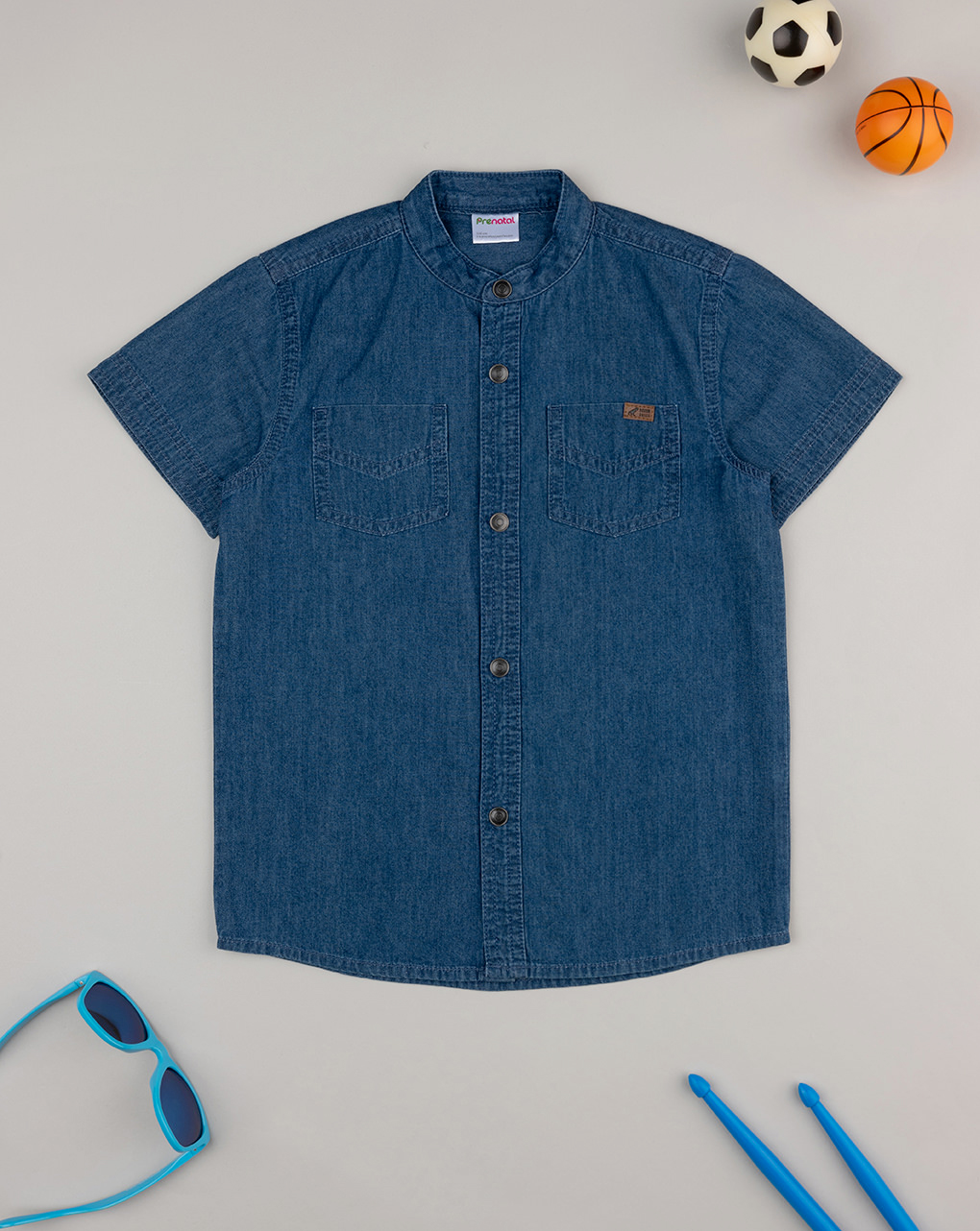 Camicia bimbo blu denim