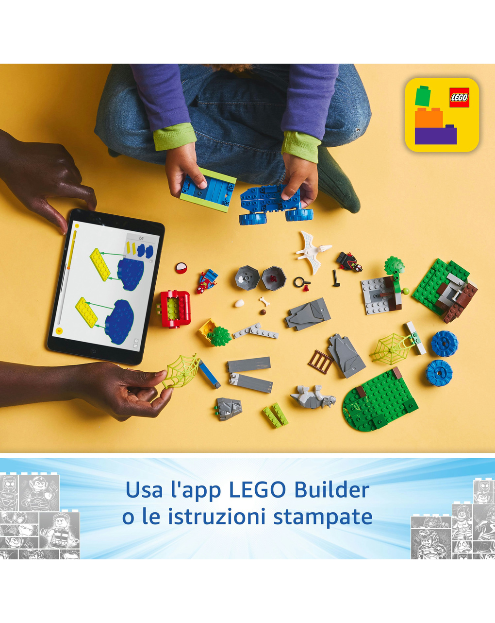 Team spidey: salvataggio su dino-ruspa – 11199 – lego marvel