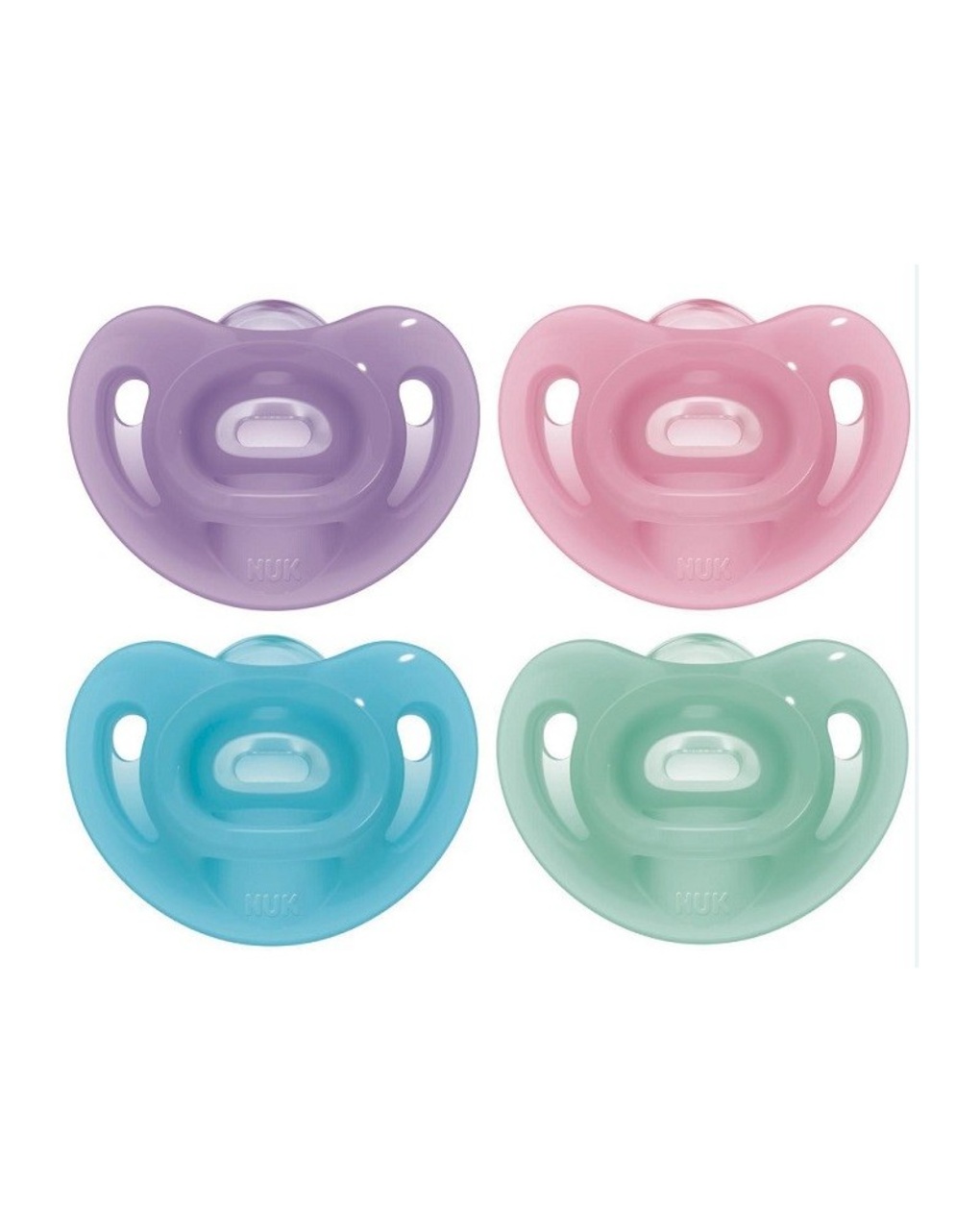 Succhietto sensitive in silicone 6-18 mesi 2 pezzi - nuk