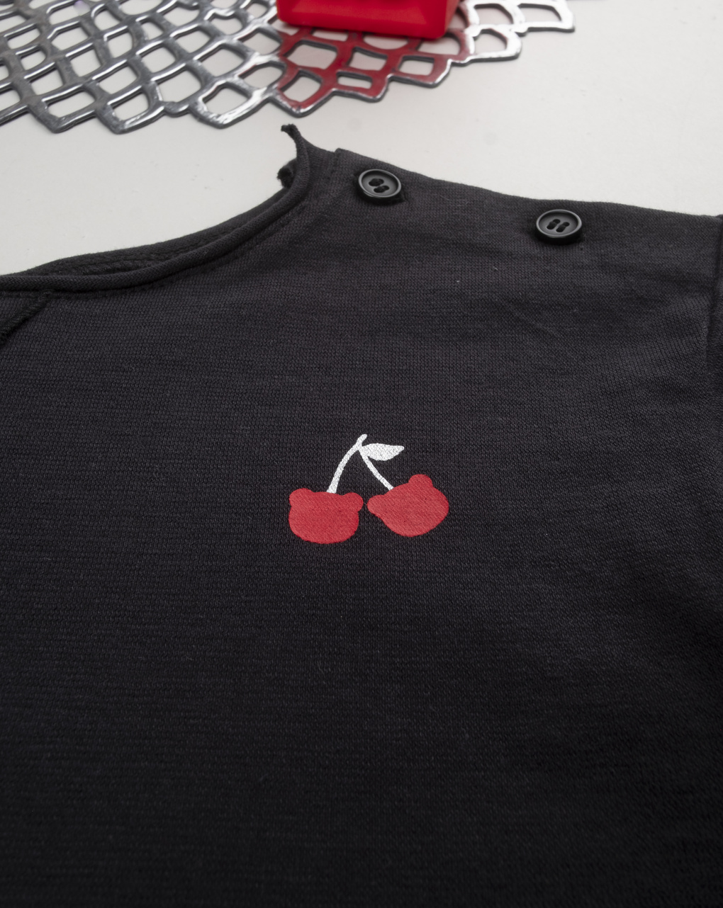 Completo bimba bianco/blu ciliegie