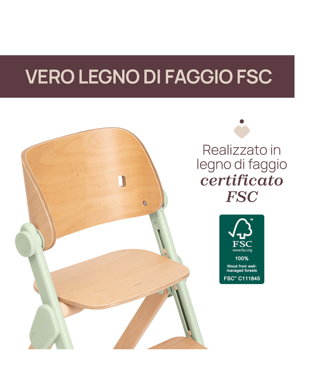 Sedia evolutiva meraviglia olive - chicco