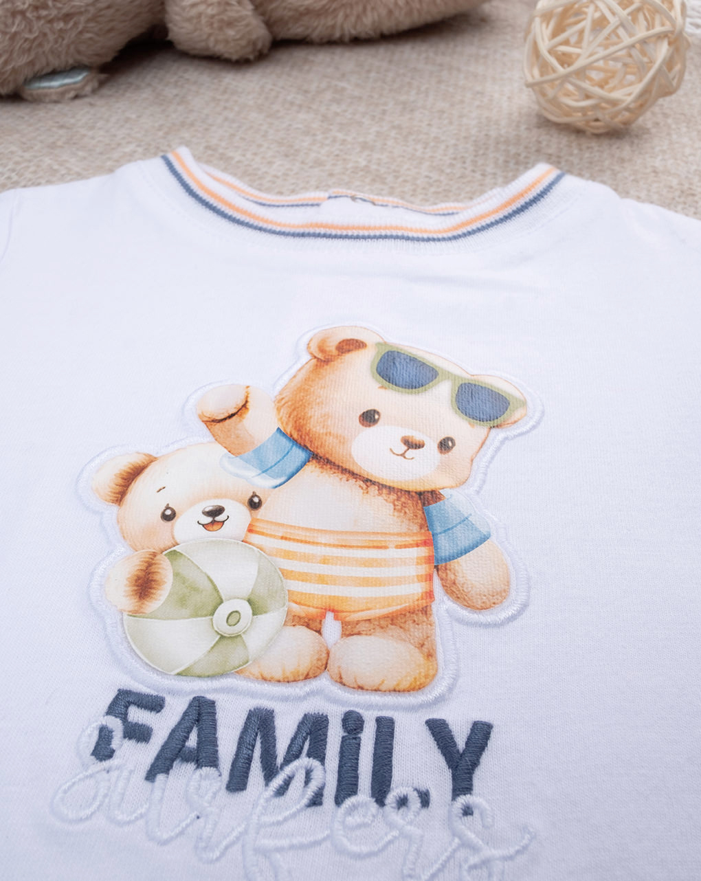 Completo denim bimbo orsetti