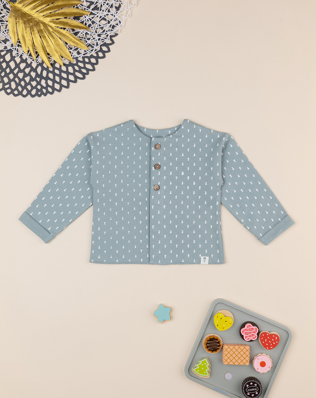 Cardigan bimba verde