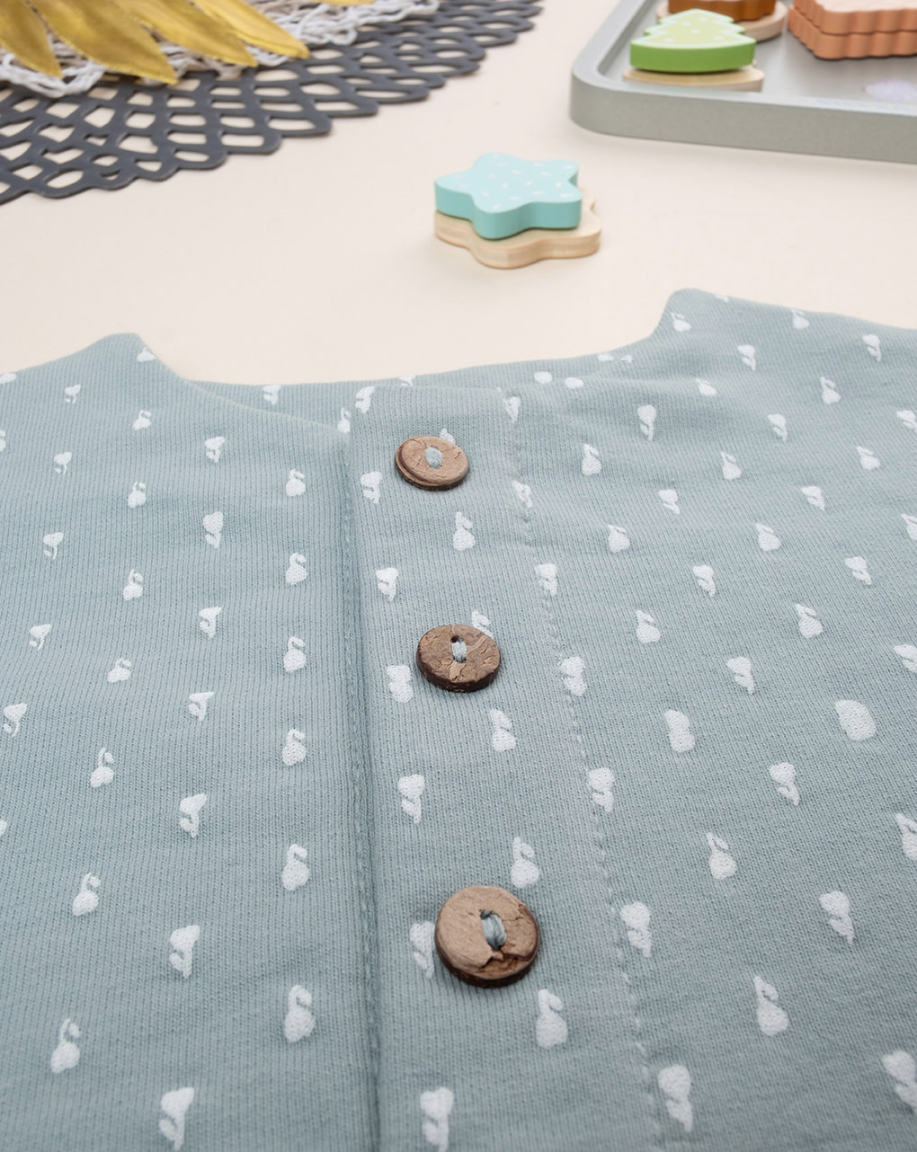 Cardigan bimba verde