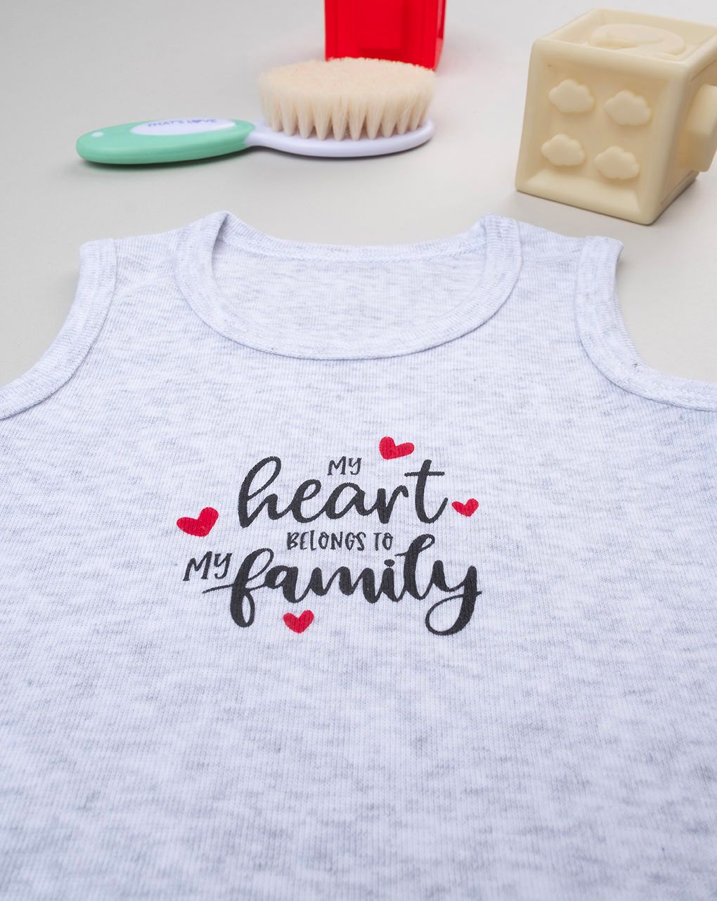 Body unisex grigio "family"