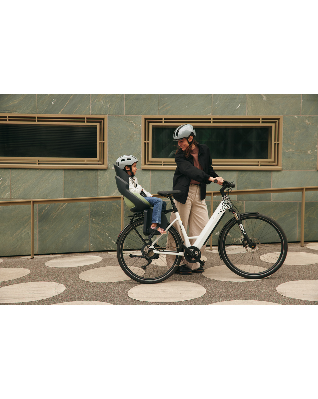 Prodigee icon rear frame - seggiolino bici con montaggio posteriore al portapacchi verde giada