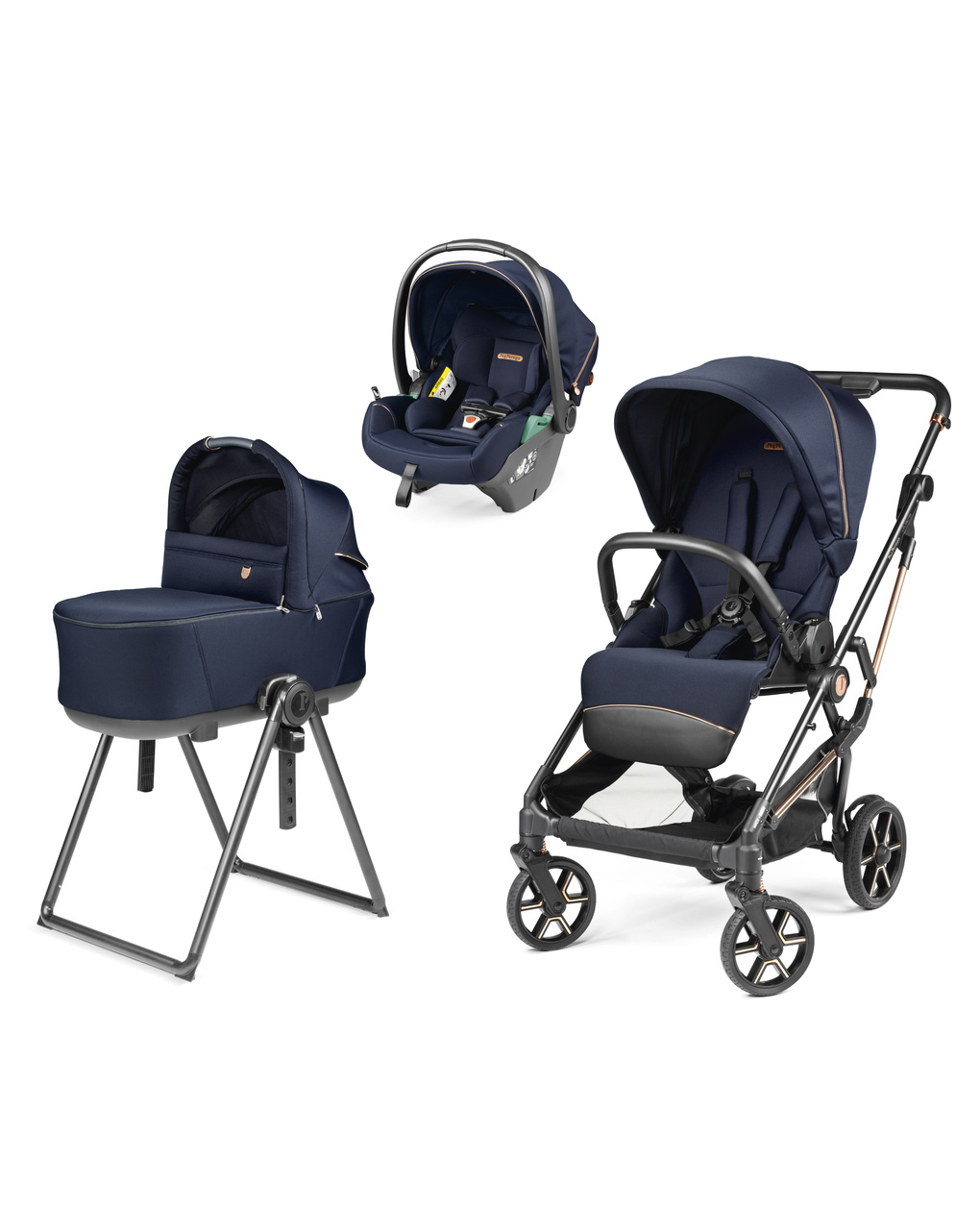 Trio vivace - flex - lounge - blue shine - peg perego