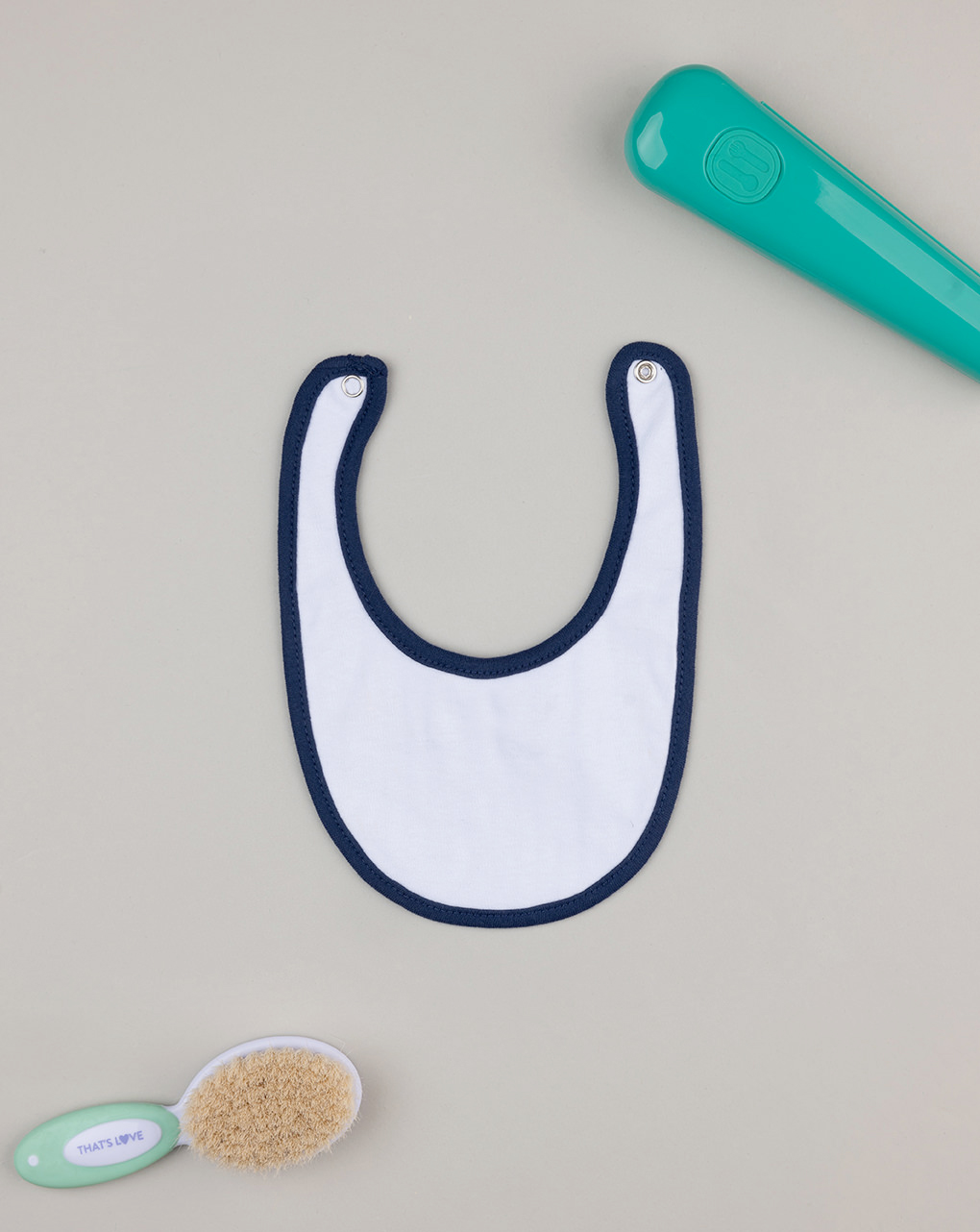 Bavaglino bimbo blu papillon