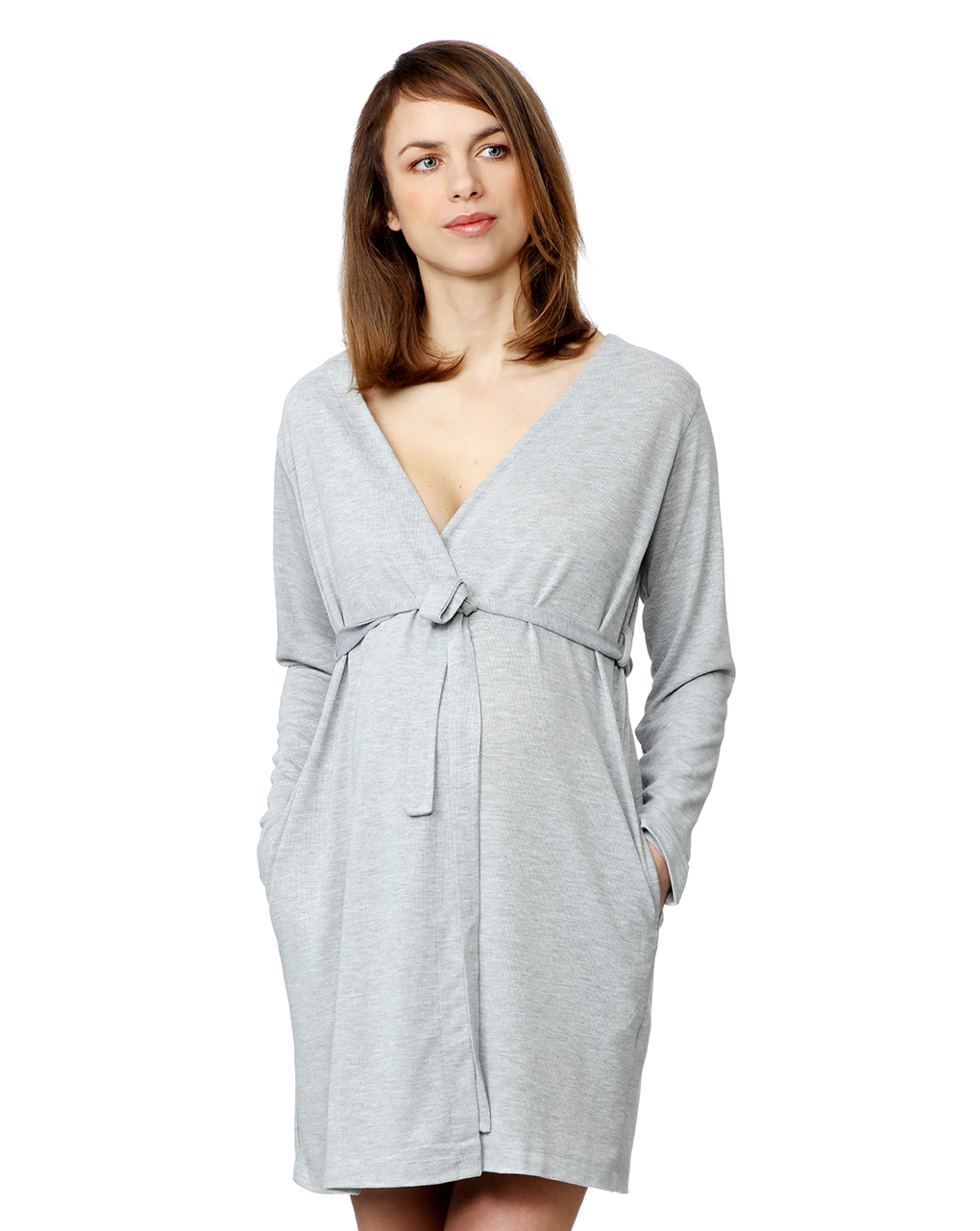 Vestaglia grigio chiaro mélange