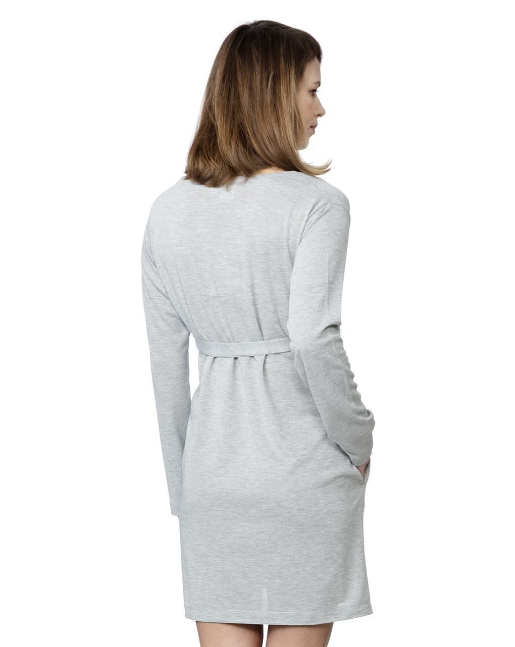 Vestaglia grigio chiaro mélange