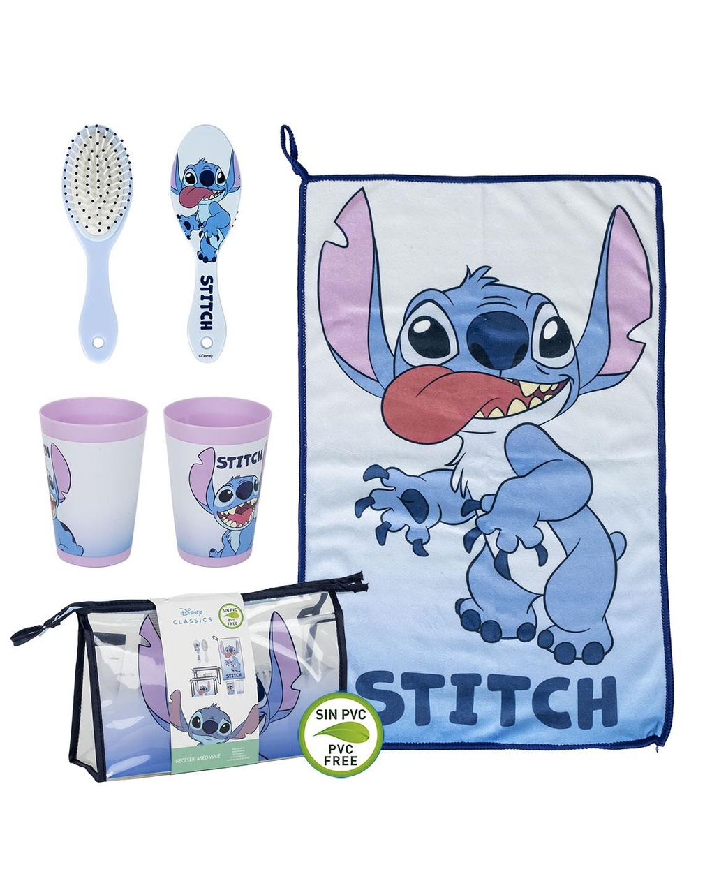 Borsa da viaggio con accessori stitch