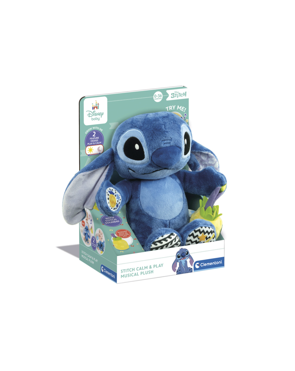 Disney baby stitch peluche musicale - 0m+ - baby clementoni