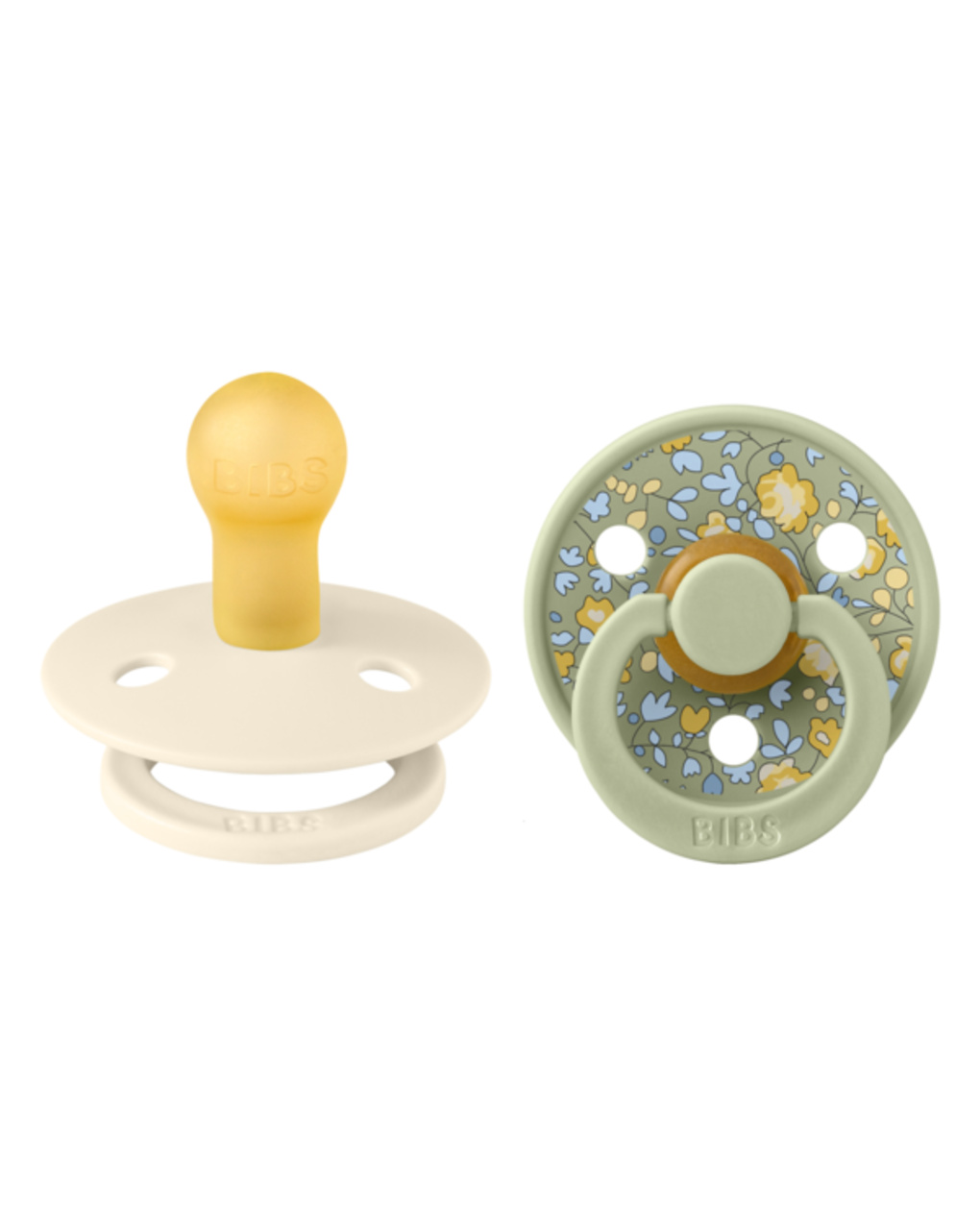 Bibs x liberty colour rotondo lattice avorio- salvia size 1 - bibs