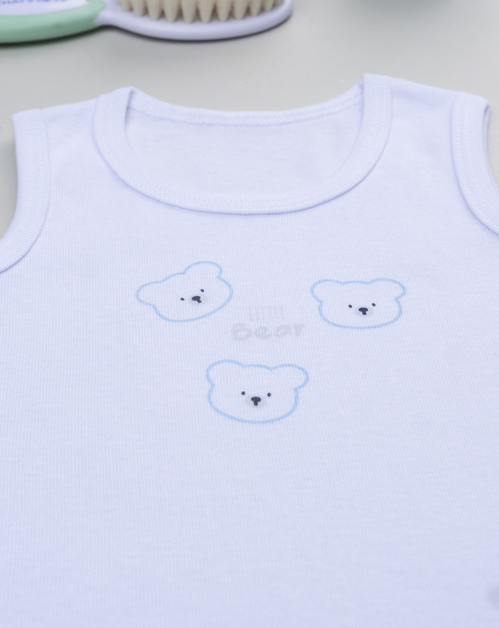 Body costina bimbo bianco stampa