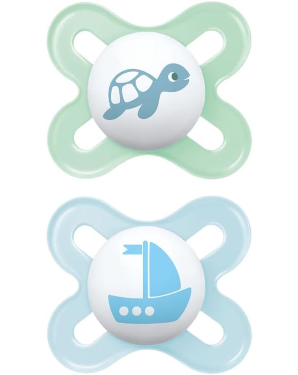 Ciuccio original start per neonato in set da 2 - 0-2 mesi - azzurro - mam