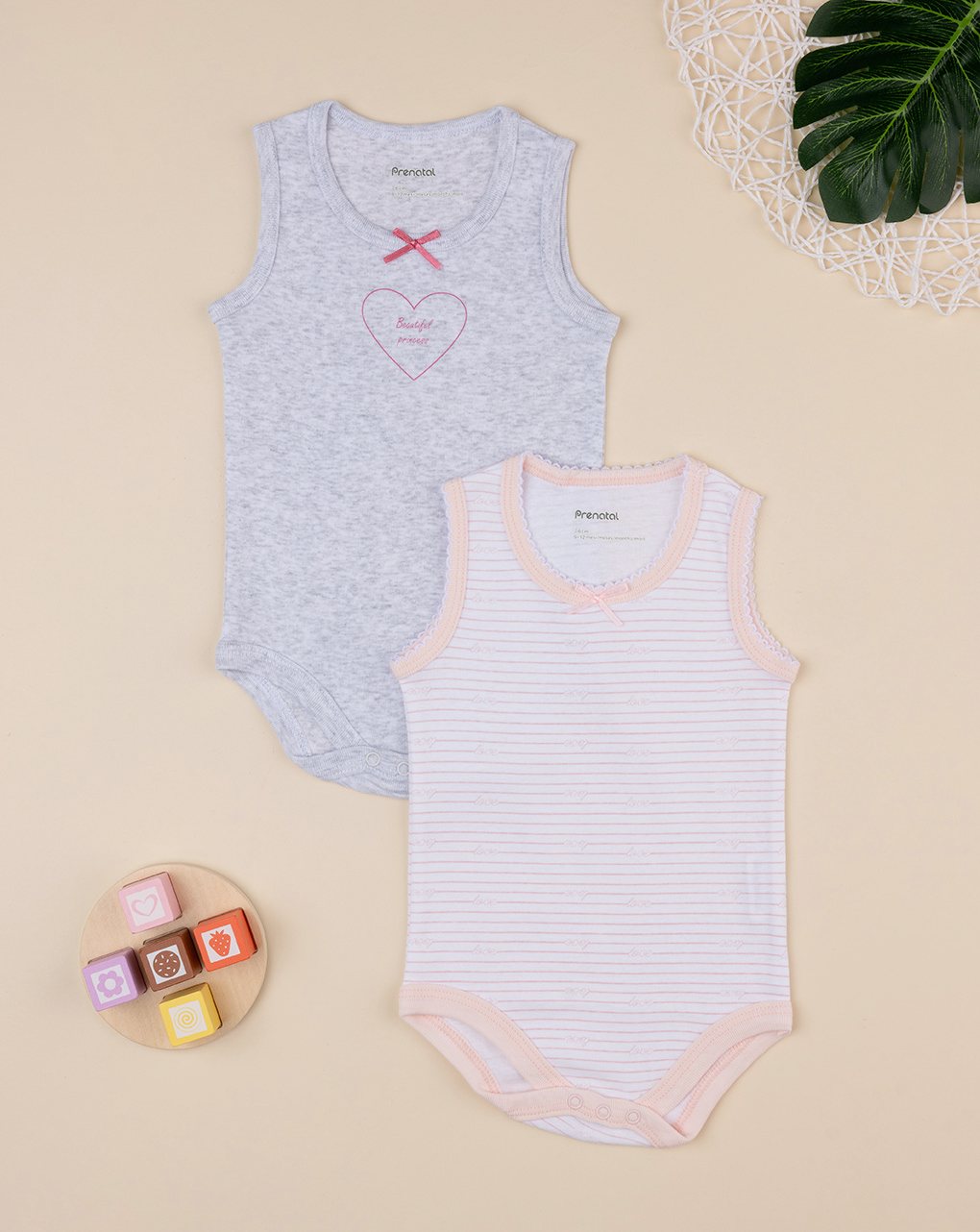 Pack x2 body spalla larga bimba