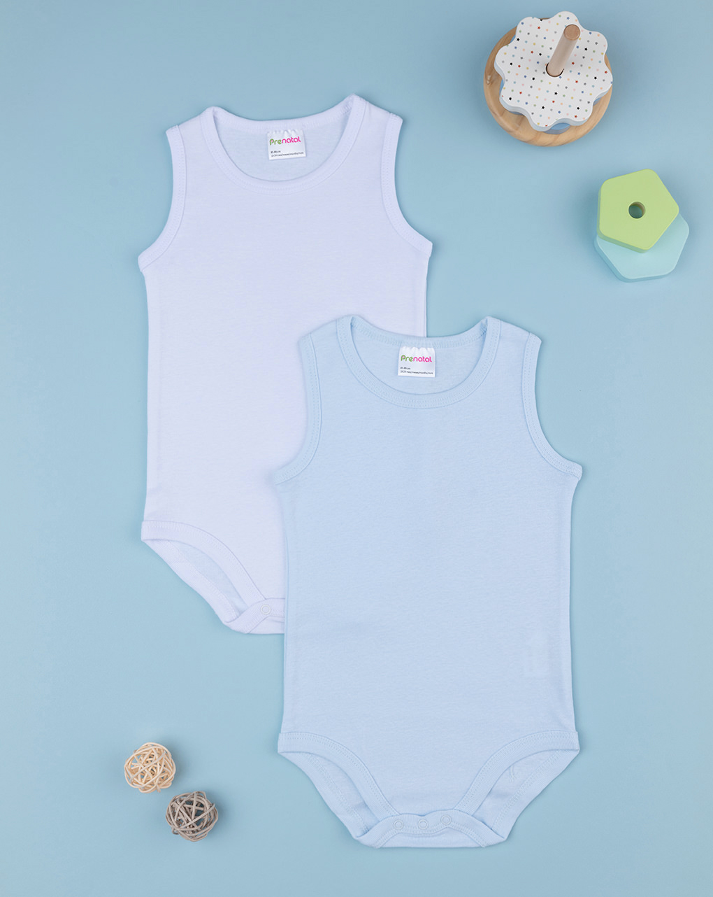 Pack 2 pezzi body in cotone