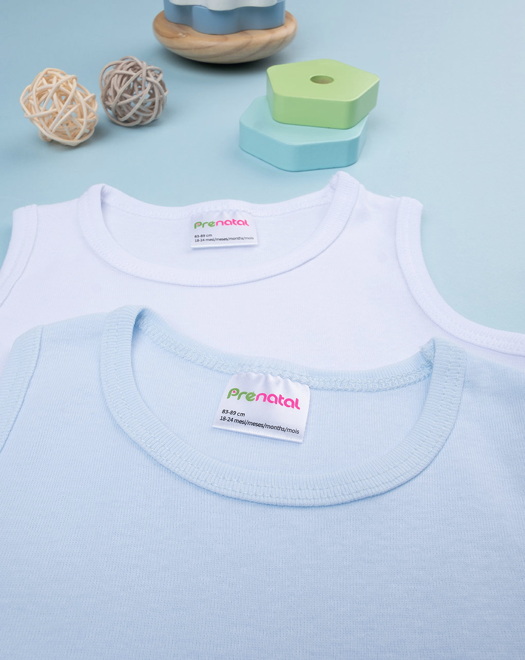 Pack 2 pezzi body in cotone