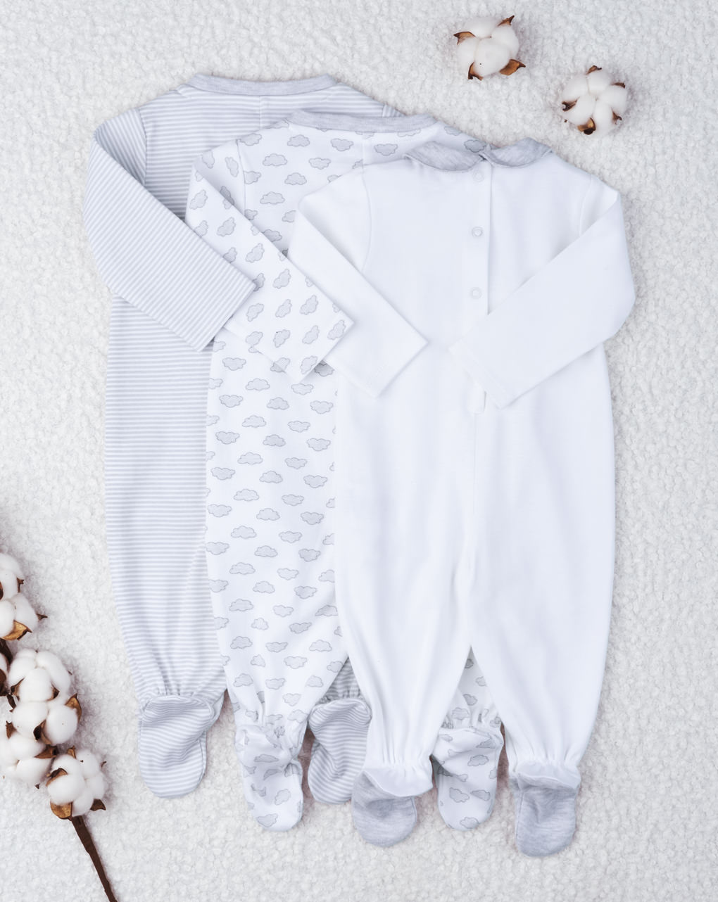 Pack 3 tutine unisex "grey"