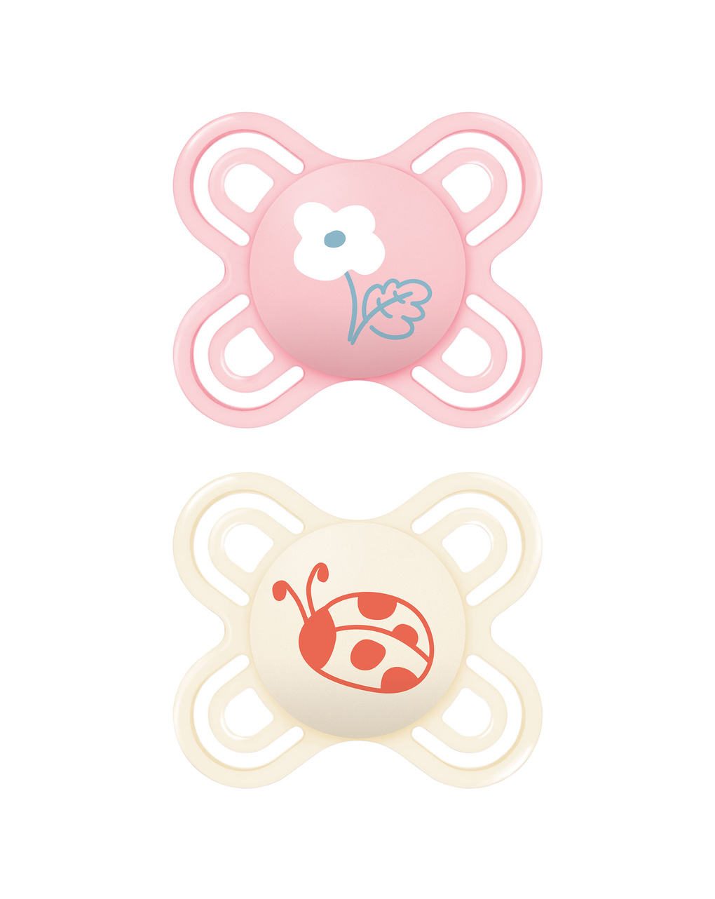 Succhietto perfect start confezione doppia 0-2 mesi - rosa - mam