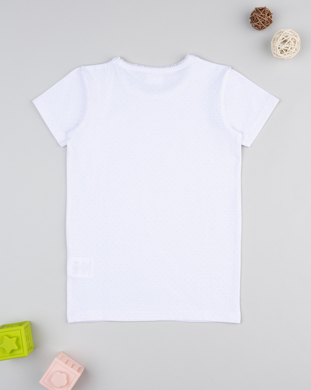 Magli intima bambina bianca con stampa