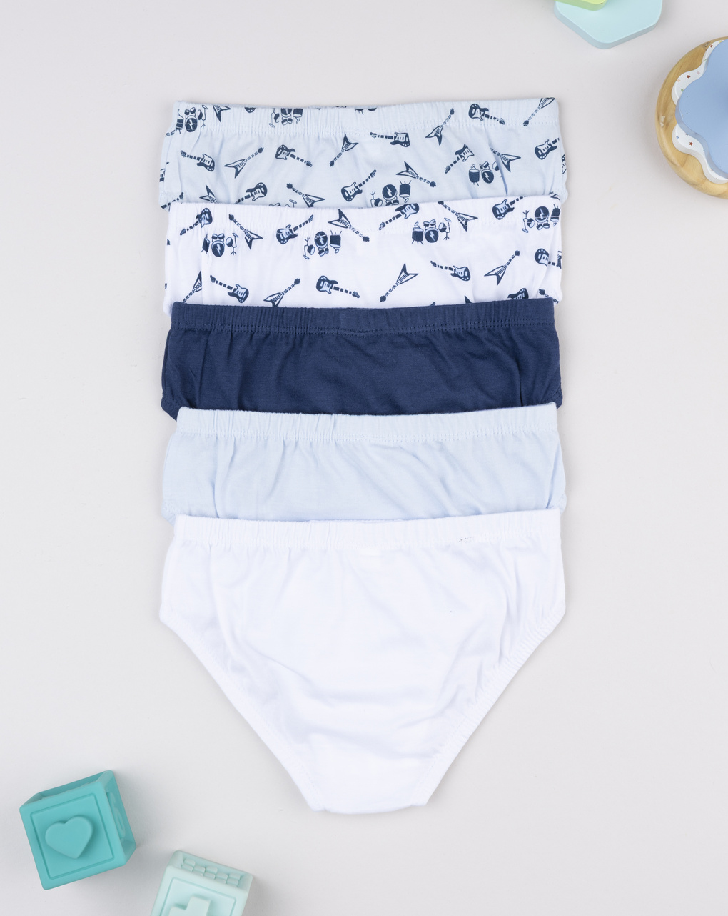 Pack 5 slip bambino rock