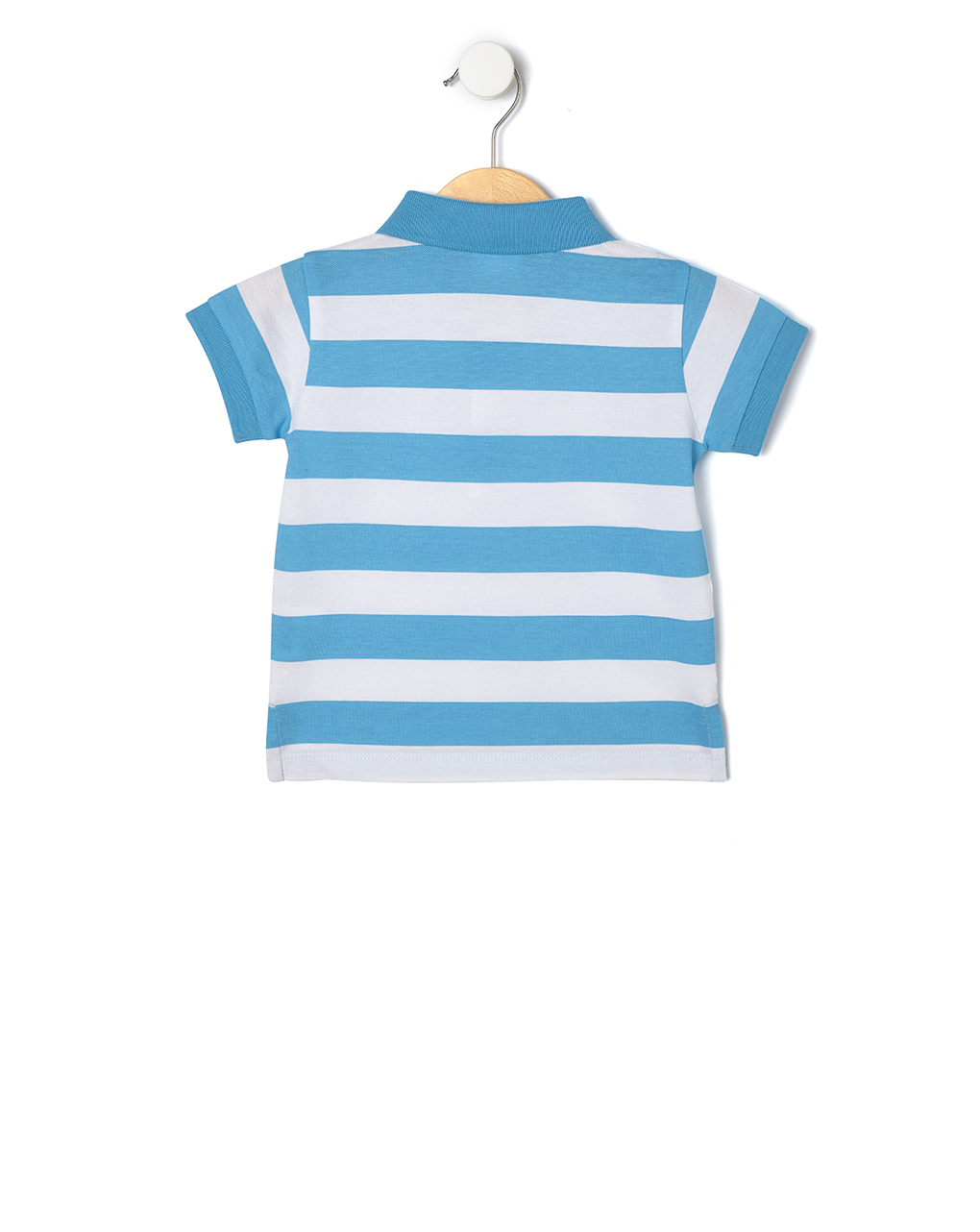Polo piquet con fantasia a righe