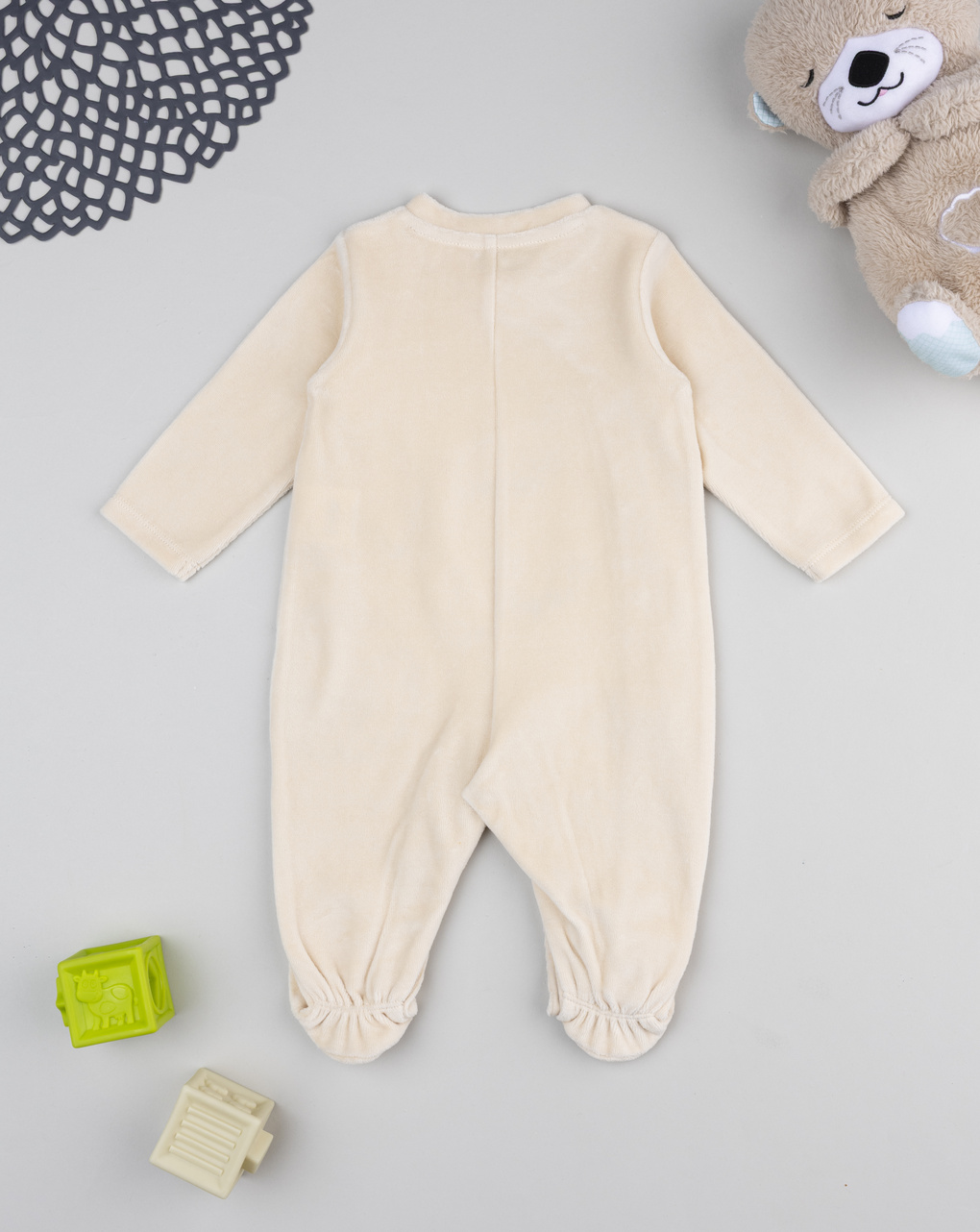 Tutina bimbo beige giraffa/leone