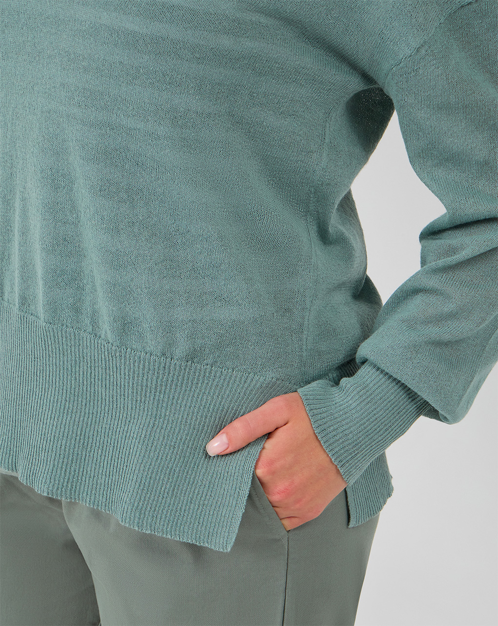 Maglioncino premaman verde salvia