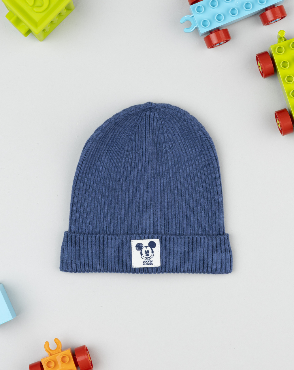 Berretto bimbo blu costina mickey