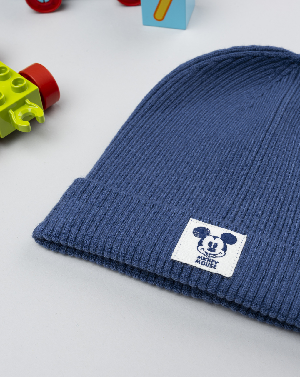 Berretto bimbo blu costina mickey