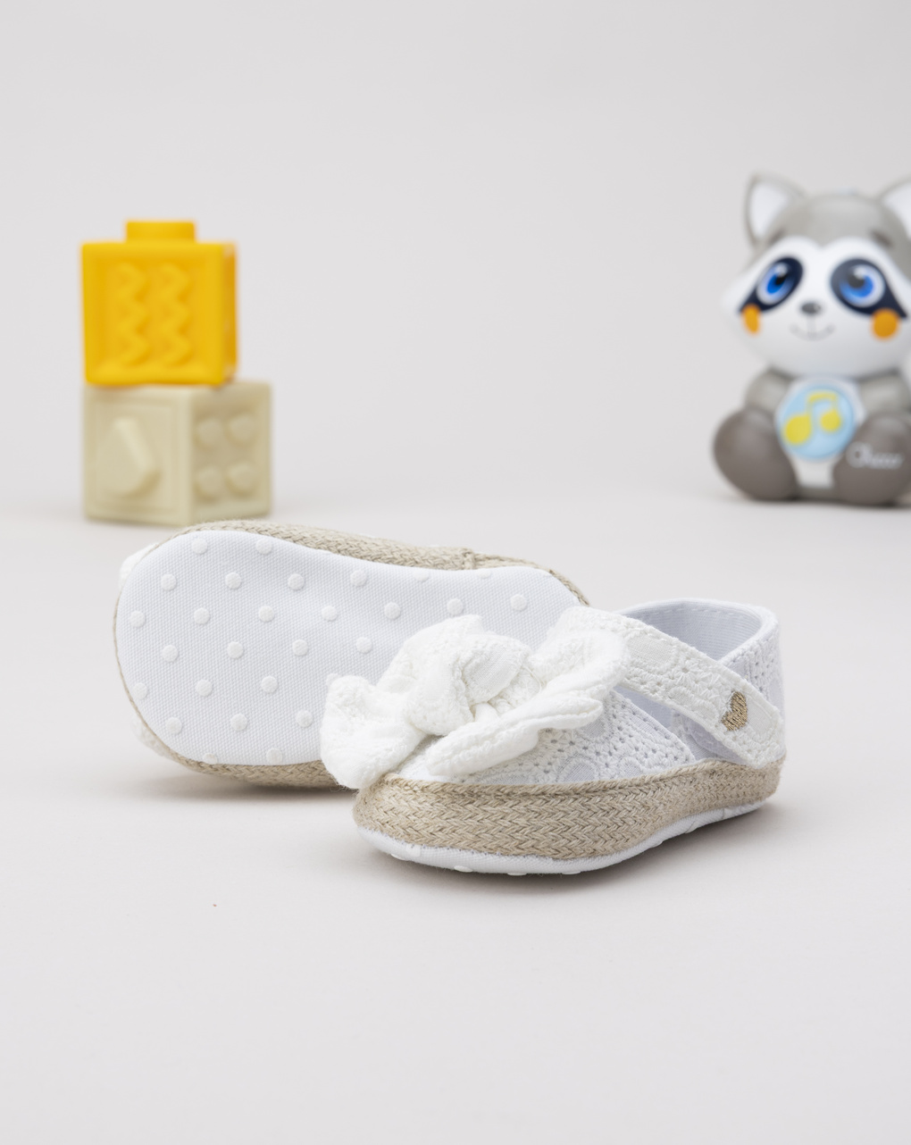 Scarpa neonata sangallo bianco