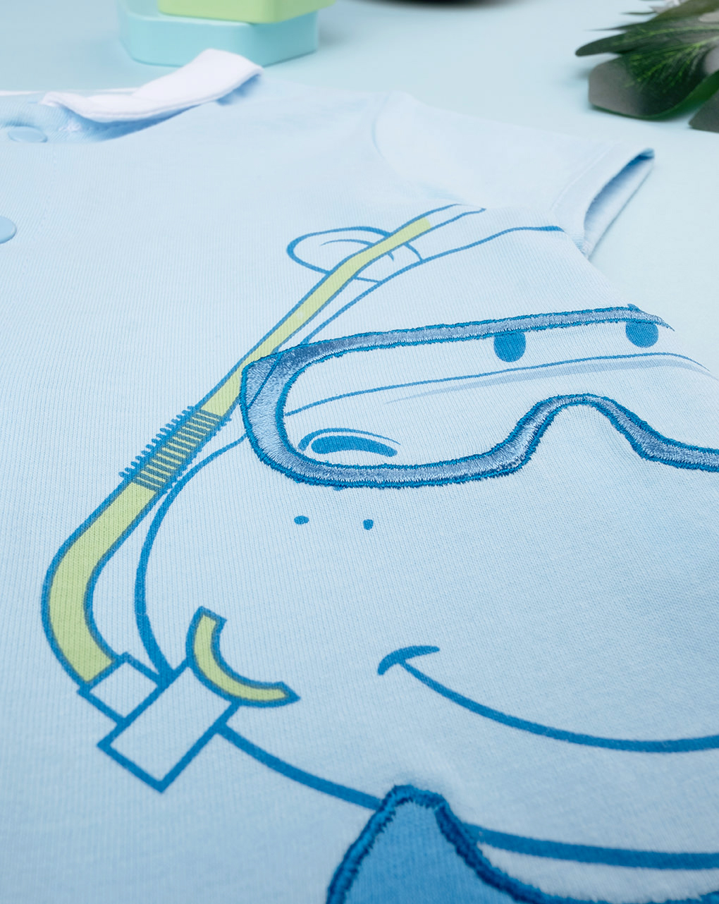 Pigiama intero estivo bimbo ippopotamo