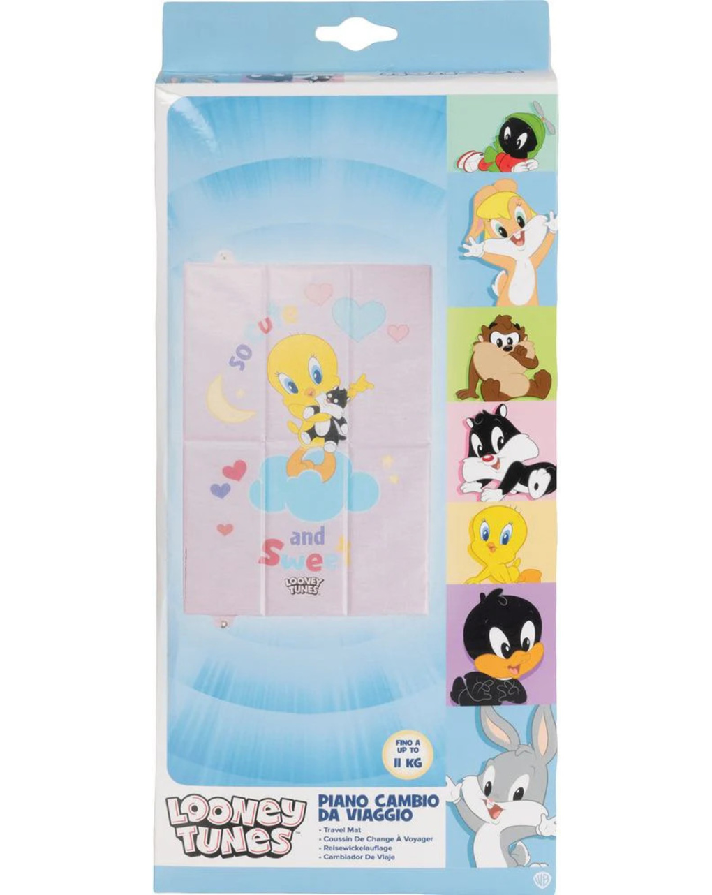 Piano cambio pieghevole 56x38 - looney tunes