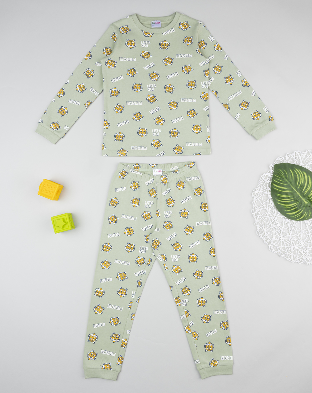 Pigiama bimbo verde tigre