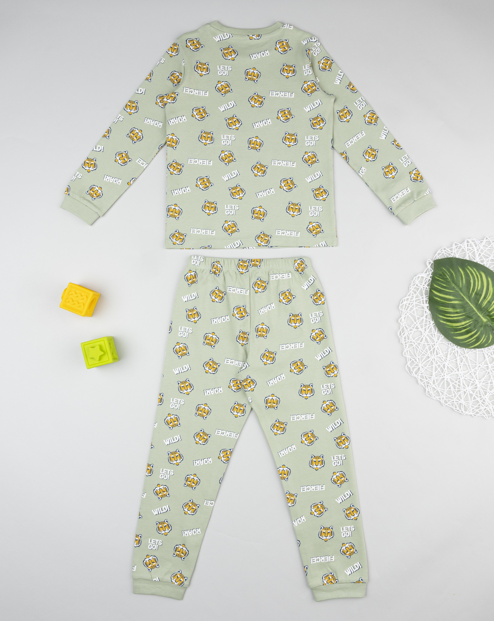 Pigiama bimbo verde tigre