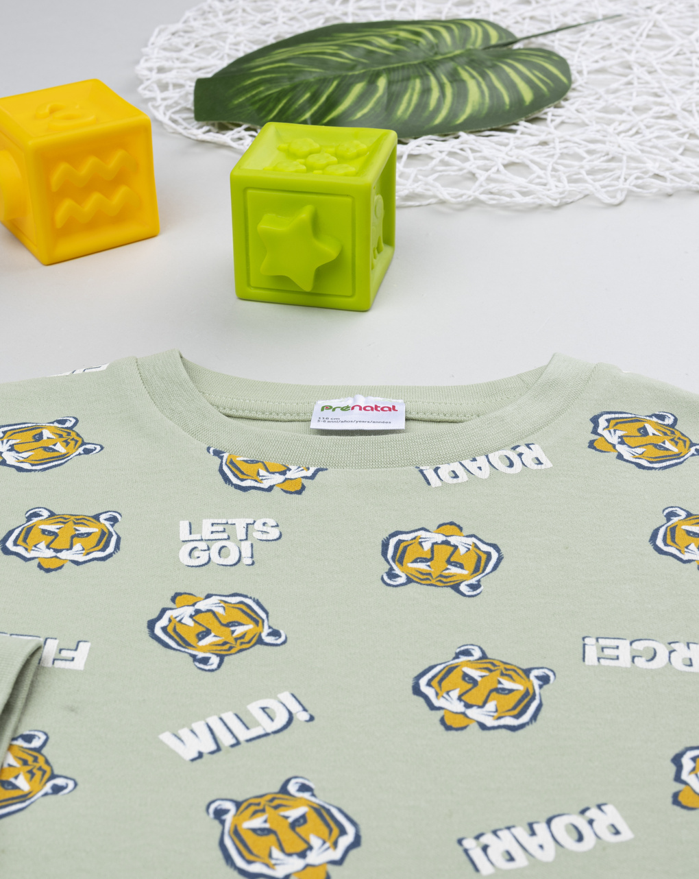 Pigiama bimbo verde tigre