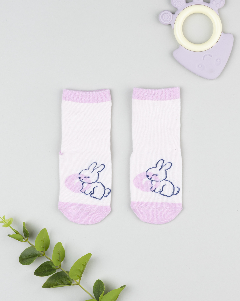 Antiscivolo bimba rosa coniglio