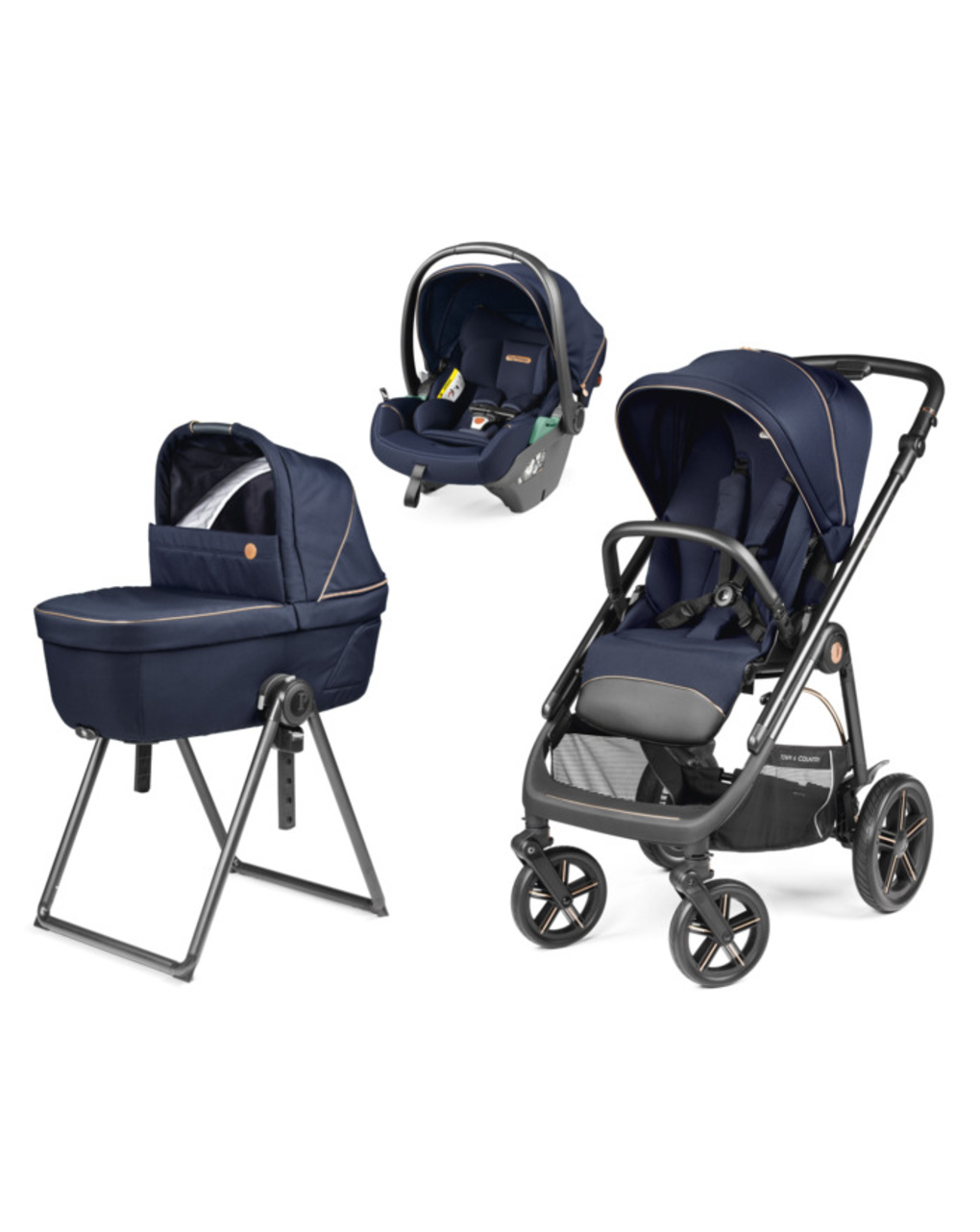 Trio veloce tc belvedere lounge - blue shine - peg perego