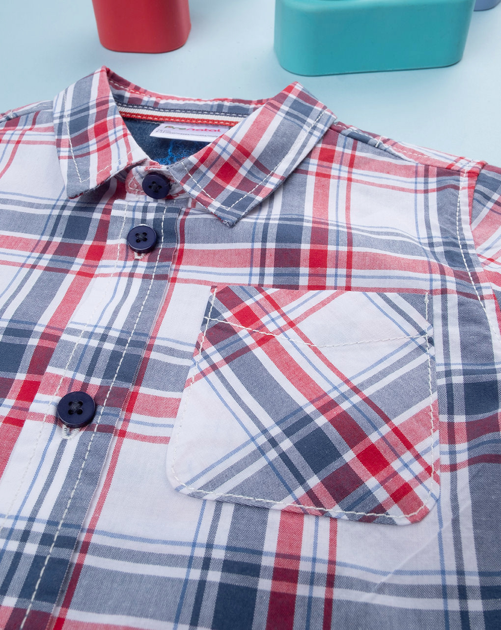 Camicia scozzese bimbo