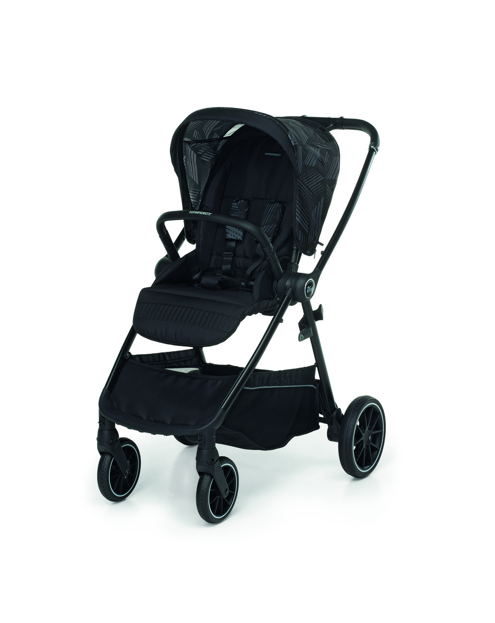Trio divo glamour + seggiolino rek black + adattatore - foppapedretti