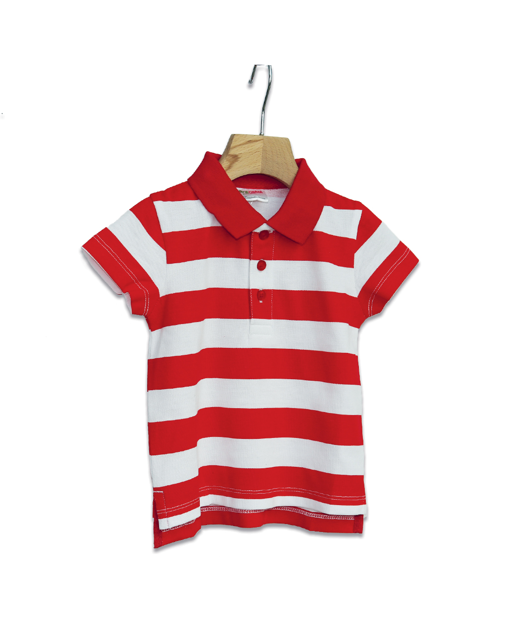 Polo piquet con fantasia a righe