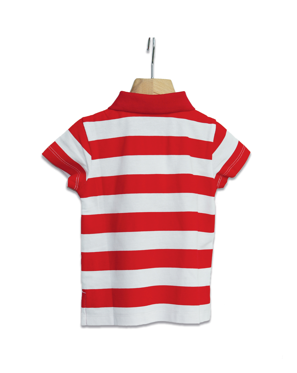 Polo piquet con fantasia a righe