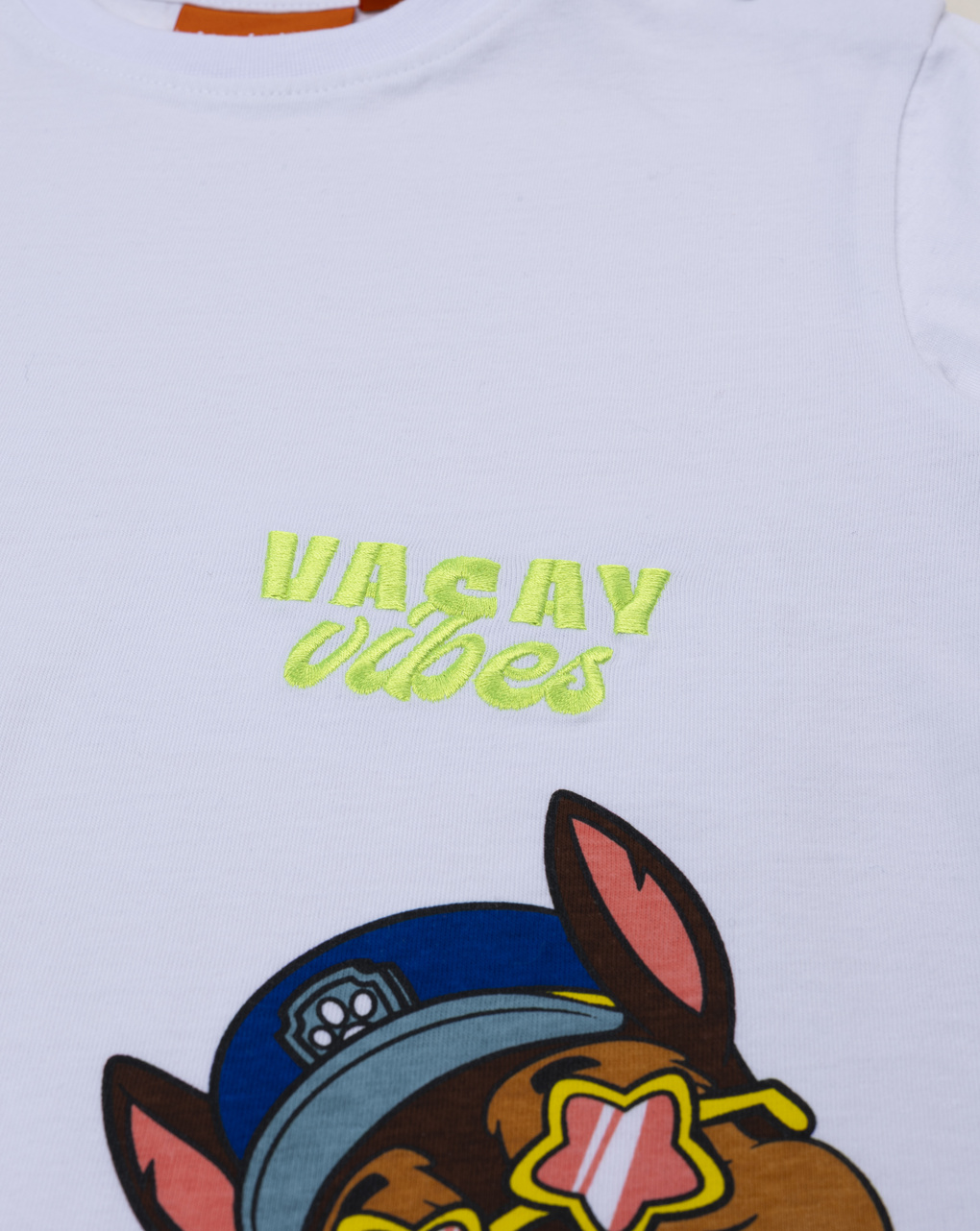 Completo bimbo corto paw patrol bianco/verde