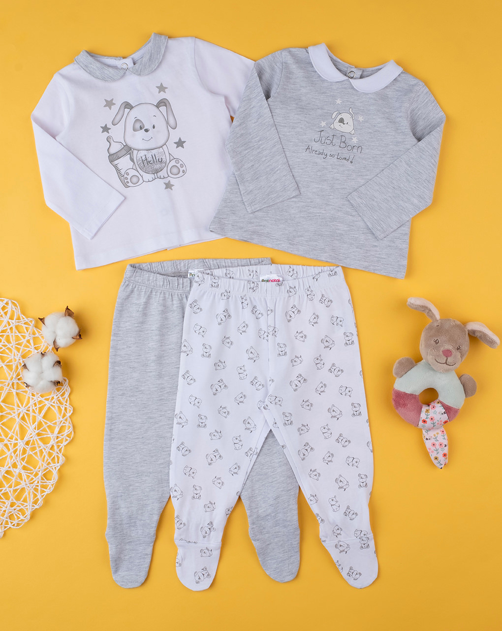 Pack 2 completi unisex grey